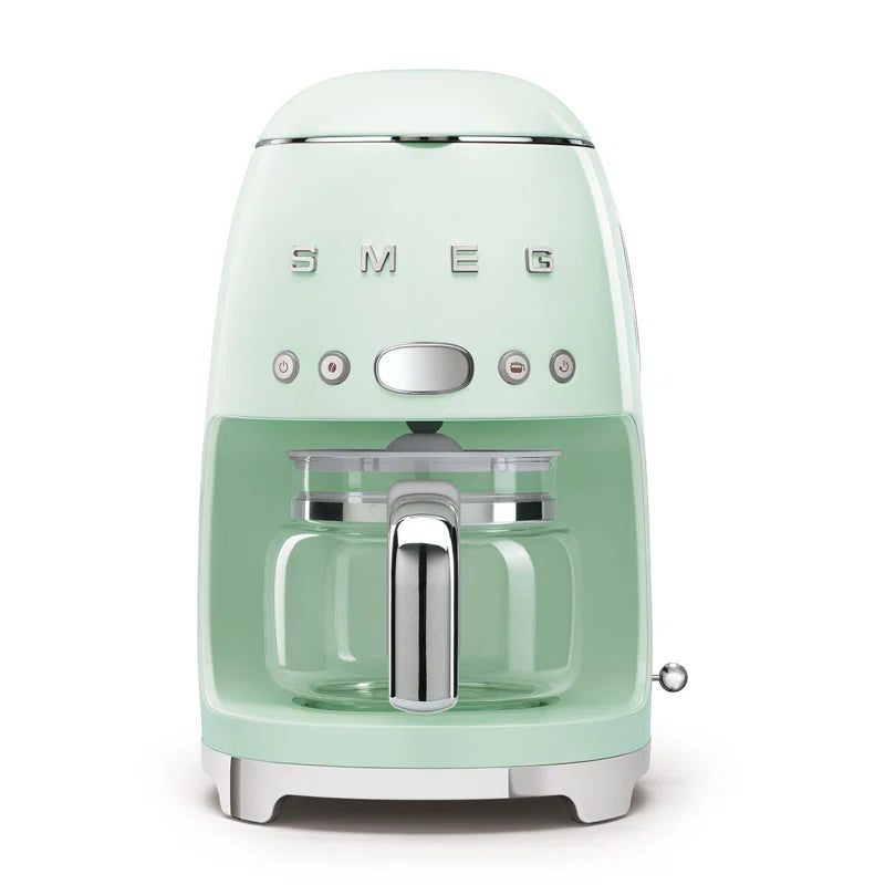 50'S Retro Style 10-Cup Drip Coffee Machine with Filter