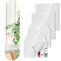 4 Pcs Full Length Acrylic Mirror Set Self Adhesive Acrylic Mirror DIY Flexible Mirror Stickers for Living Room Bathroom Decor