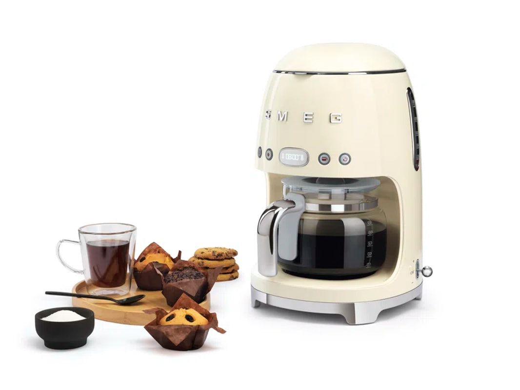 50'S Retro Style 10-Cup Drip Coffee Machine with Filter