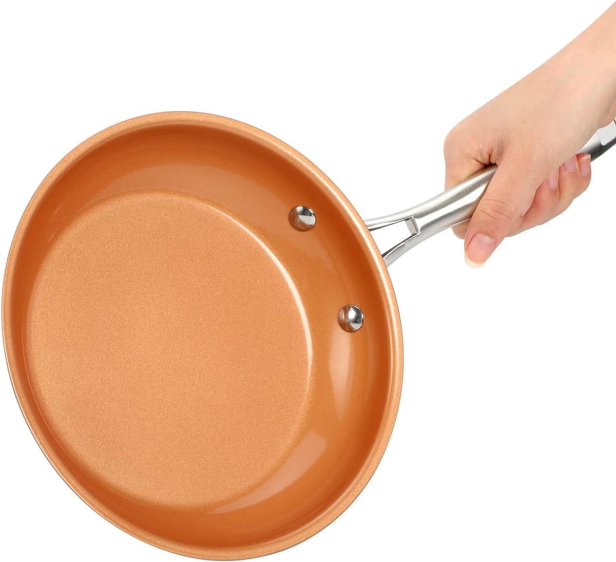Frying Pan, Nonstick Egg Pans for Cooking, Non Stick Skillet Ceramic Coating Cookware (12")