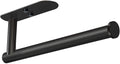 Adhesive Paper Towel Holder under Cabinet Wall Mount for Kitchen Paper Towel, Black Paper Towel Roll Holder Stick to Wall, SUS304 Stainless Steel（Black）