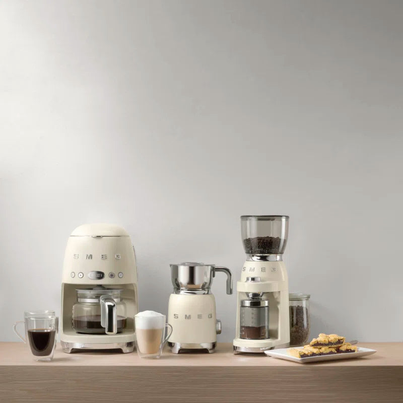 50'S Retro Style 10-Cup Drip Coffee Machine with Filter
