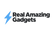 Real Amazing Gadgets logo with a light-blue lightning bolt