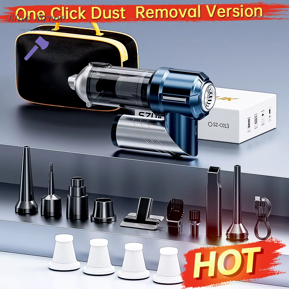 SZUK NEW Foldable Car Vacuum Cleaner Portable Handheld Mini Vacuum Cleaner Strong Suction Cleaning Machine Car Wireless Cleaner