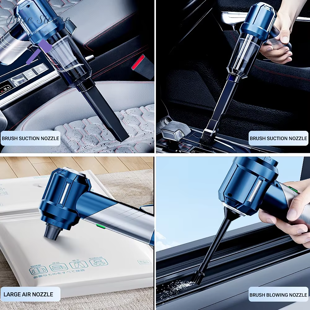 SZUK NEW Foldable Car Vacuum Cleaner Portable Handheld Mini Vacuum Cleaner Strong Suction Cleaning Machine Car Wireless Cleaner