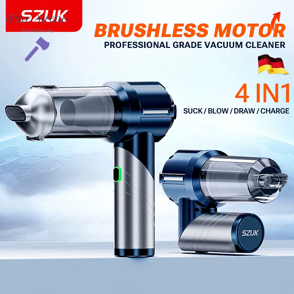 SZUK NEW Foldable Car Vacuum Cleaner Portable Handheld Mini Vacuum Cleaner Strong Suction Cleaning Machine Car Wireless Cleaner