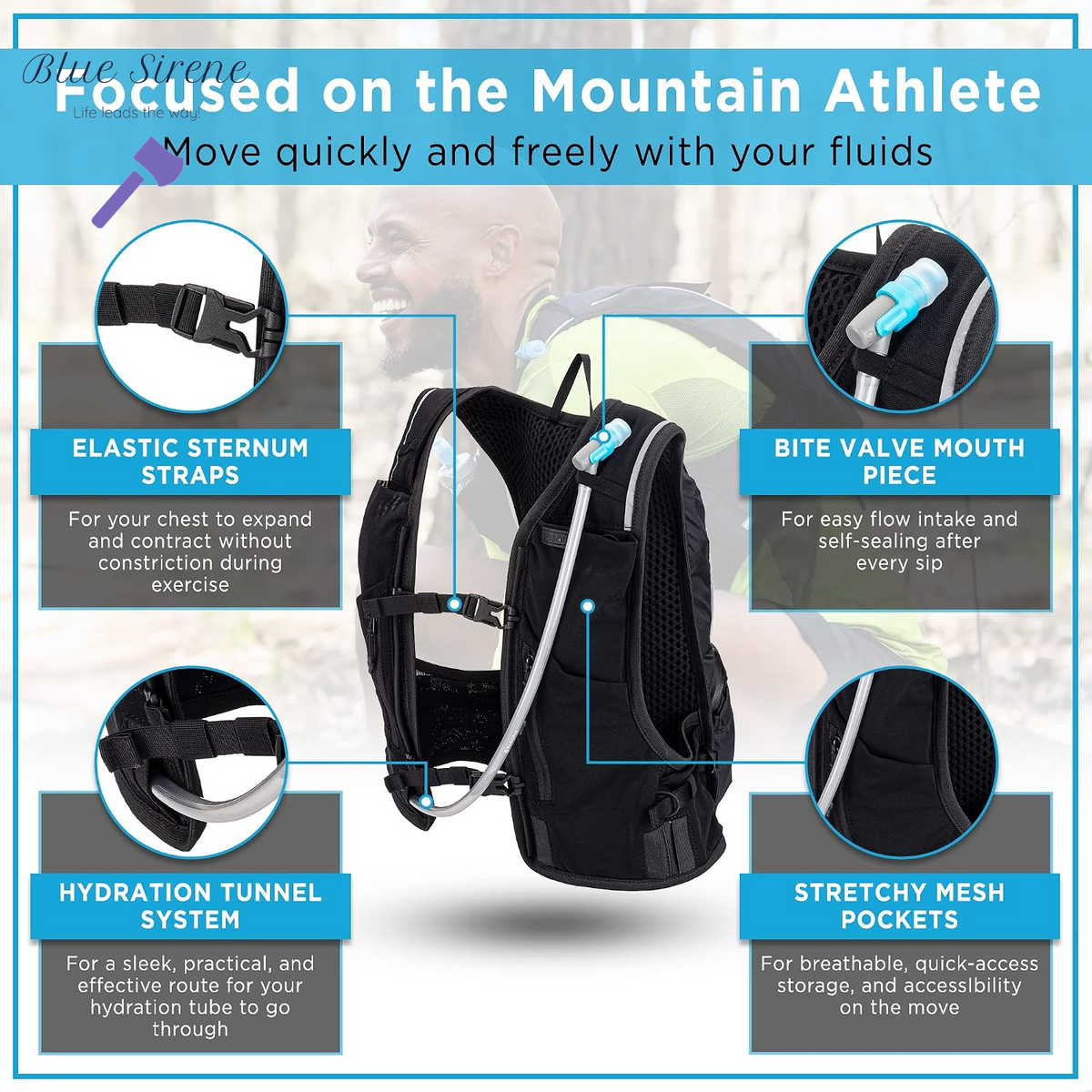 Drankful Adventure Pack | Part Running Vest, Part Hiking Backpack | Hybrid Hydration Pack for Mountain and Trail Running, Biking, Hiking | Ultra-Versatile Hydropack Running Backpack | Bladder Included